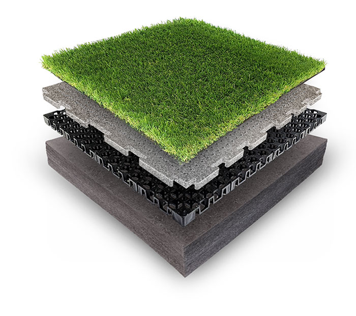 Shockpad artificial grass